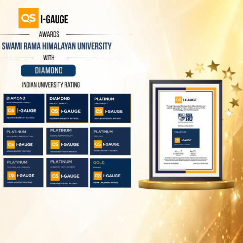 Swami Rama Himalayan University QS I-GAUGE Diamond Awards Rating