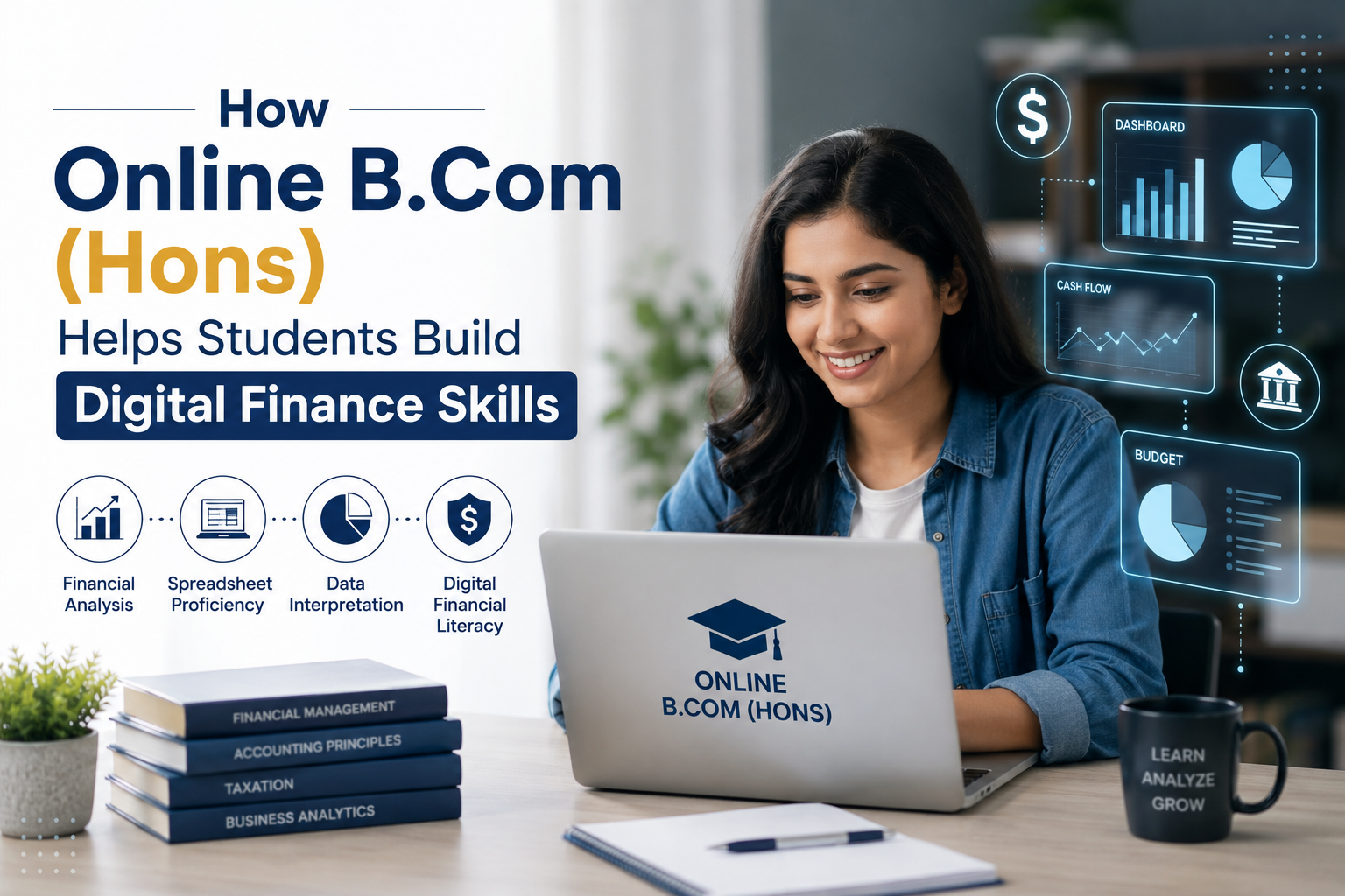 How Online B.Com (Hons) Helps Students Build Digital Finance Skills